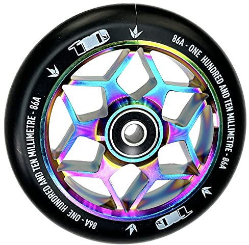 Blunt Stunt-Scooter Rolle Diamond 110mm (Neochrome/PU Schwarz)
