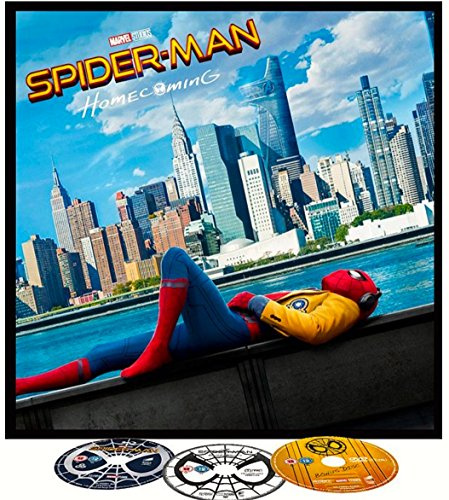 Spider-Man Homecoming Blu-ray BIG SLEEVE EDITION. Includes Exclusive 12 Arts, DVD's, 12 Page Comic and More! REGION FREE