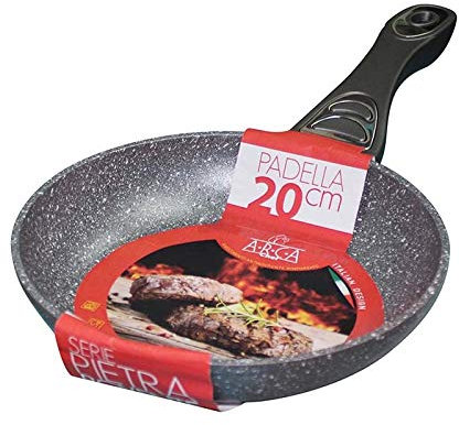 ARCA Padella Antiaderente Alluminio Rinforzato Pietra Rovente Extra, CM.32
