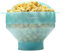 Salbree Mikrowellen-Popcorn-Popper, Silikon-Popcorn-Maschine, faltbare mikrowellengeeignete Schüssel – Heißluft-Popper, kein Öl erforderlich – die meisten Farben erhältlich (Transparent Mint)