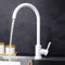 grifos de cocina fregaderogrifo cocina grifo de cocina grifo fregdero cocina grifo extraible cocina fregadero acero inoxidable-Blanco-r