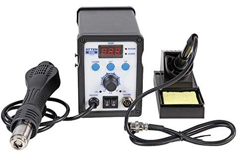 Desoldering Station, 2 In 1, Heat Temperature Max 500°C, Kit Contents Desoldering/Hot Air Station, Output Power 750W, Plug Type UK, Supply Voltage V AC 240V, Temperature Max 500°C, Temperature Min 100