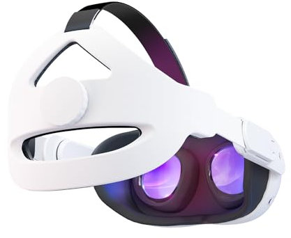 CNBEYOUNG Verstellbares Kopfband Kompatibel mit Quest 2 Quest 3, Ersatz für Quest 2/3 Elite Strap Zubehör für verbesserte Unterstützung und Komfort in VR, geeignet für Kinder und Erwachsene