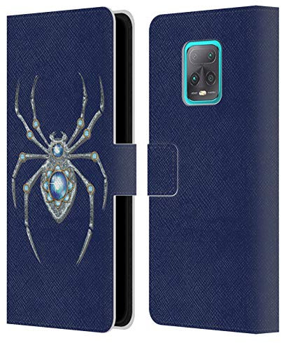 Head Case Designs Brooch 1 Lady Hale Spider Brooch Leder Brieftaschen Handyhülle Hülle Huelle kompatibel mit Redmi 10X 5G/Redmi 10X Pro 5G