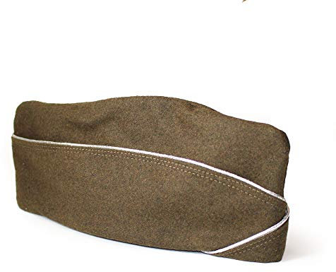 ANQIAO Replica WW2 US Airborne Officer Cap Wolle Hut Fallschirm, GRAU, 57 cm