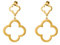 Heideman Ohrringe Kiana Damen - Ohrstecker aus Edelstahl - Ohrringe Gold, Silber und Rosegold farbend poliert - Ohrschmuck mit Anhänger in Kleeblatt Form für Frauen