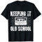 Keeping it Oldschool / Music Tape Hip Hop Ghetto Blaster T-Shirt