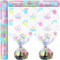 AnapoliZ Zellophanfolie für Ostern, 30 m lang x 40,6 cm breit, 2,3 mm dick, kristallklar, Design Cellophan-Geschenkpapier für Leckereien, Körbe, Geschenke, Hasen und Eier