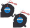Diann 2pcs 5015 3D Printer DC Brushless Blower Cooling Fan Turbine Turbo 50x15mm for RepRap i3 CR-10 and Other Small Appliances Repair Replacement -24V