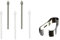 Conseils du Stylet š pour Samsung Galaxy Tab S6 5G 4G SM-T866N T860 T865 / S6 Lite P610 P615 Pointes de Stylet S pour écran Tactile avec Embouts d'outils 3 White 2 Gray