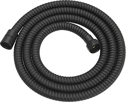 RUMOSE 69 inches Shower Hose Shower Head Extension Hose Extra Long Stainless Steel Shower Tube Attachment Flexible Handheld Shower Sprayer Hose, Matte Black