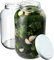 KADAX Einmachgläser 4L, Weckgläser, fi100 mm, Einmachglas zum Einlegen, Einkochgläser, Sturzglas, Konservenglas, Rundgläser, Gurkenglas, Einweckgläser (2 Stück, Weiß Deckel)
