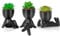 Dremisland 3 Piezas Plantas Suculentas Artificiales en Macetas de Cerámica Negro Pequeñas Plantas Artificiales Decorativa Suculentas Falsas para Hogar Oficina Mesa Escritorio Sala de Estar