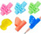 Jingleer 7x Schreibhilfe für Stift - Schreiblernhilfe Grip Schreiblernstift Bleistift Griffe Kinder Stifthalter Bleistifthalter Haltung Links oder Rechts