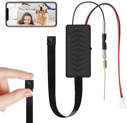 TANGMI Mini Cámaras Espías, 2.4G y 5G WiFi Micro Camara Espia Oculta de 1080P HD, Mini Camara Espia Interior para Seguridad en el Hogar con Advertencia de Detección de Aplicaciones y Movimiento
