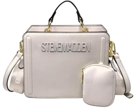 Steve Madden Bevelyn wandelbare Umhängetasche, Hafermilch, Einheitsgröße