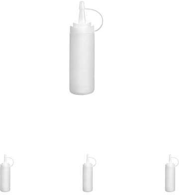 LACOR 61970 Bouteille avec Bouchon 700 ml, Ecru (Lot de 4)