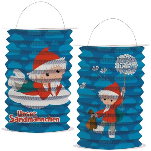 TIB Zuglaterne * UNSER SANDMÄNNCHEN * als Deko oder Spiel für Kindergeburtstag und Kinderparty | Sandmann Mottoparty Party Laterne Laufen