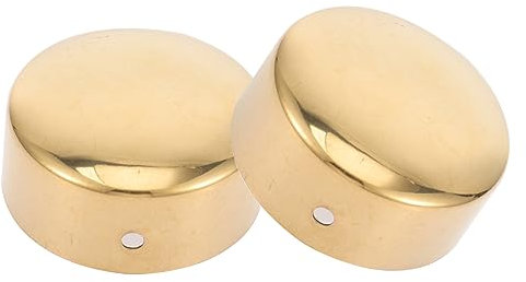 HOMSFOU Rohrverbindungsstücke 2St Armlehnenbezug Rohrendkappen Handlauf-Endkappen aus Metall Handauflage Handlauf-Endkappe für Holzgeländer Möbelbeine gleiten hölzern Deckel Stecker