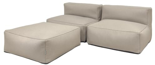 osoltus Premium Modular Lounge Linnea 3tlg. Axroma Olefin Taupe beige