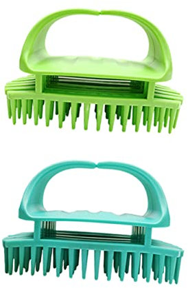 Anneome 2stücke Silikon Shampoo Bürste Für Kopfhautmassage Und Schuppenreinigung Zufällige Farben Sanfte Und Entspannung Für Jeden Haartyp