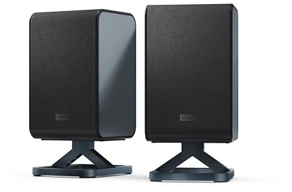 Sharp HT-SPR52021(BK) Wireless Rear Speakers – 200W Surround Sound, Dolby Atmos & DTS:X, Upfiring Drivers, Wall-Mountable – Exclusive Q Soundbar Range