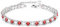 Rot Fußkettchen,Tennis Fussketten für Frauen,Damen fußkette,Silber Fußkette Damen,Fussketten für Frauen Silber 925 Stabil,Fußkette Damen Silber 925,Armband Damen,Armbänder Geschenk,6.5in+2in