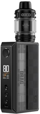 Voopoo Drag 5 Kit inkl. UFORCE-X Tank E-Zigarette Nikotinfrei Farbe Schwarz