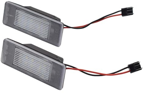 Hacreyatu 2 Stück Kennzeichenleuchte Rücklicht für Nissan Juke F15 Qashqai J10 J11 Rogue Sport Versa X-Trail T31 hintere Nummernschildleuchte Lampen