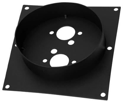 ESMUSSSEIN Tourelle plane pour chauffage diesel chinois, en acier inoxydable, plaque de montage planaire, chauffage auxiliaire, haute résistance à la rouille pour chauffage Eberspacher 30 mm
