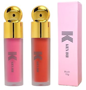 Flüssiges Rouge Liquid Blush Pfirsich Langanhaltend Wasserfest Peach (Sunset Glow, 22mm x 95mm)