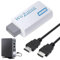 Wii to HDMI Adapter, Wii to HDMI Converter with 3ft HDMI-Cable 3.5mm Audio HD Video Output Jack Adaptor, High Speed Accessories Supports 1080P/720P, Compatible with All Wii-Display Modes Smart TV