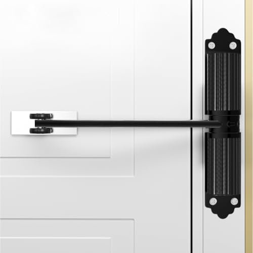 Automatic Door Closer, Door Closer, Fly Screen Door, Adjustable Closing Force, Spring Loaded Door Closer Adjustment Lever, Door Closer for Garden Gate, Front Door, Outdoor Room Door, Office, Garden