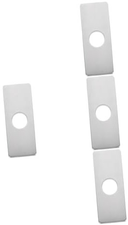 SHINEOFI 4 Stück Abdeckplatte für Waschbecken Dekorative Lochabdeckung für Bad Hochwertige Rostfreie Ausführung Lösung zur Vermeidung von Wasserschäden Langlebig und Pflegeleicht