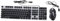 OSOLADY Ensemble Clavier et Souris Rétro Punk USB Clavier Mécanique Rvb pour Gamer Souris Ergonomique Antidérapante Accessoires Informatiques Compatible Pc Design Arc-en-Ciel