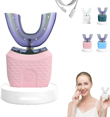 Clarismile Brosse À Dents Sonique, 2025 Nouveau Brosse À Dents Sonique Automatique À Ultrasons, 3 Modes, Tête Amovible, Étanchéité Ipx7, Recharge Rapide (Rose)