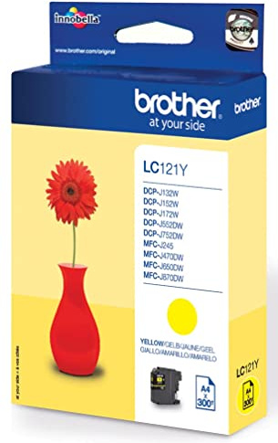 Tintenpatrone für Brother, LC121 â€“ Vorläufer gelb