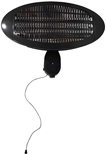 Wall Mounted Electric Patio Heater 2KW Heater Outdoor with Adjustable Height, 3 Power Settings, Tilting up-down Head, Instant Warmth, and Waterproof Design