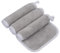 KinHwa Microfaser Waschlappen Make-up Entferner Tuch Waschbar Abschminktücher Ultraweich Waschlappen Gesicht Wiederverwendbar 15cmx30cm 3 Pack Hellgrau