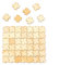 AUEAR, Unfinished Wooden Blank Jigsaw Freeform Wood Piece for DIY Crafts Arts Card Making (50 Pack)