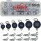 Paradox Fishing Cheburashka Blei Set I 27 Bleie (3g/5g/7g/10g/12g/14g) je 4/5 Stück mit Box (59 teilig) I für Offset Haken - Dropshot Blei Drop Shot Jigköpfe