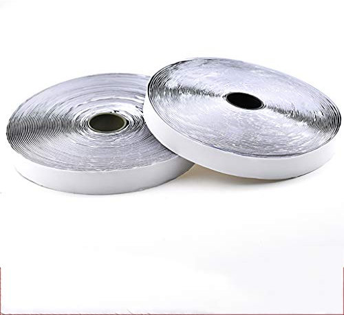 MEEYI Bande Agrippantes Rouleau 25m, Double Face Scratch Autocollant Bandes de Verrouillage Rubans Adhésifs, pour D'installations Cadre Photo. - Noir 3cm Large