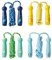 THE TWIDDLERS 4 Einstellbare Kinder Springseile mit Baumwollseil & Natürlich Holzgriffen mit Tiermotiven, 4 Farben (260cm) - Stabil & Farbenfroh - Geschenk für Jungen & Mädchen