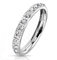 Paula & Fritz® Ring Damen Zirkonia Titan-IUM Gr. 62 (19,7) Silber Freundschaftsring Partnerring Ehering Verlobungsring Memoire-Ring Frauenring Damenring