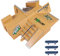 Stecto Skate-Park-Set, Mini Finger Skateboard Griffbretter Ultimate Parks mit 3Pcs Finger Boards, Rampenteile für Tech-Deck-Fingerboard, Mini-Finger-Skateboard