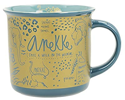 Anekke | Tazza in porcellana Safari Fusion| Moderno, casual e alla moda | Tazza da colazione originale