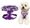 SuperBuddy Hundegeschirr, weiches Netzgewebe, super atmungsaktiv, leicht, für Welpen, Hunde, Spaziergänge im Freien, Violett, Größe M