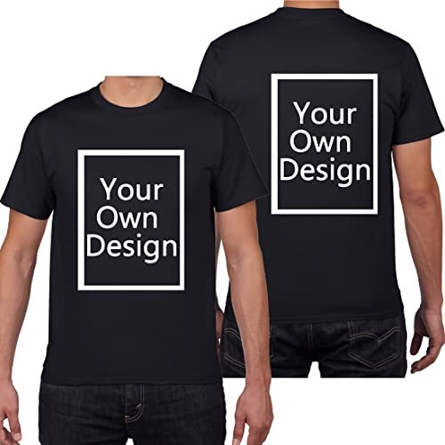 Individuelle T-Shirts für Männer/Frauen entwerfen Sie Ihr eigenes Shirt fügen Sie Text/Bild/Logo hinzu, personalisiertes Baumwoll-T-Shirt auf, Foto vorne/hinten