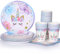 LIUGUSUN Unicorn Party Supplies Rainbow Unicorn Plates and Napkin Sets for Baby Shower, Serves 24