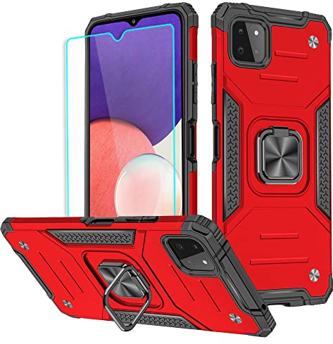 Cuoqing Coque Samsung A22 5G, Coque pour Samsung Galaxy A22 5G avec HD Protecteur d'écran Full Body Protection Intégrale 360 degrés Etui Silicone Housse Coque pour Samsung Galaxy A22 5G
